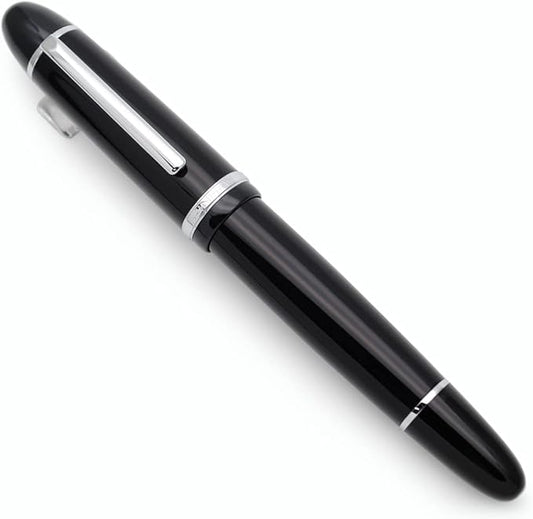 JINHAO X159 Fountain Pen (EF Nib 0.38mm, Black with Silvery Clip)