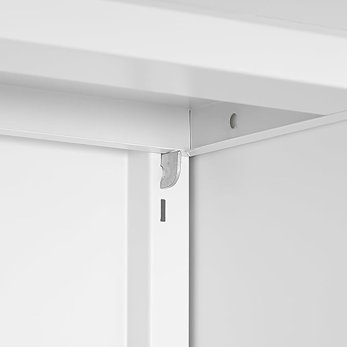 Zateety Metal Printer Stand with Storage Mobile Printer Tables for Small Spaces with Door Adjustable Shelf File Cabinet on Wheels for Home Office