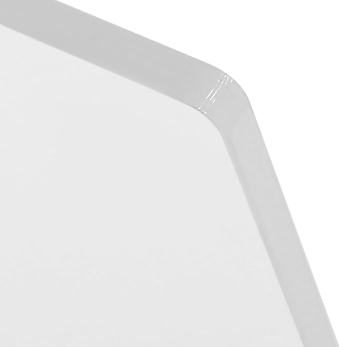 Acrylic Free Standing Privacy Screen, 47''L x 18W'' Office Partitions Frosted Acrylic Panel with Clips, Privacy Desk Panel Protective for Office, School