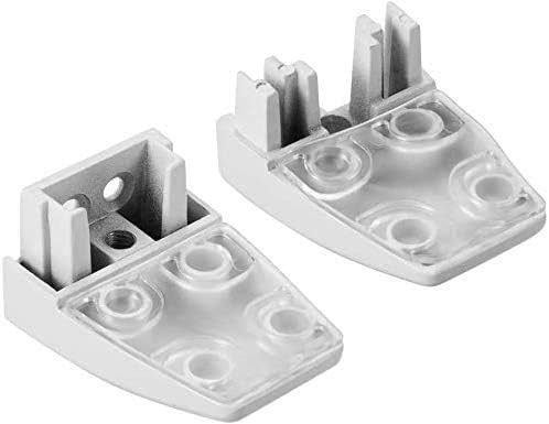 KSWLOR 20 PCS Office Desk Partition Support Bracket,Desk Divider Clamp Brackets Shelf Clip Clamp Holder Screen Clip Holders,Desk Privacy Screen Clips Clamps Sneeze Guard Bracket Support 0-1/2" Panel