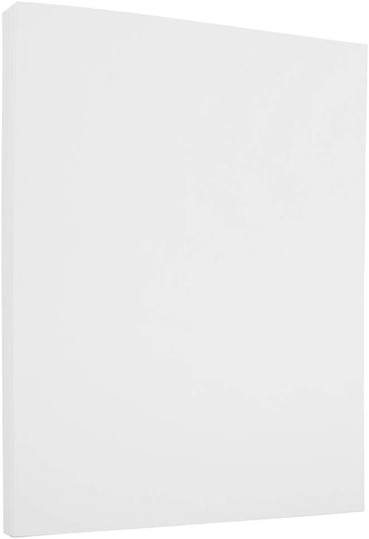 JAM PAPER Strathmore 24lb Paper - 90 gsm - 8.5 x 11 - Bright White Linen - 100 Sheets/Pack