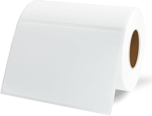 Yeachlaing Name Tag Stickers,3.5" x 2.25" White Labels,Waterproof/Oil/Tear Resistant/Ink Won't Smudge (260pcs,1 Roll)