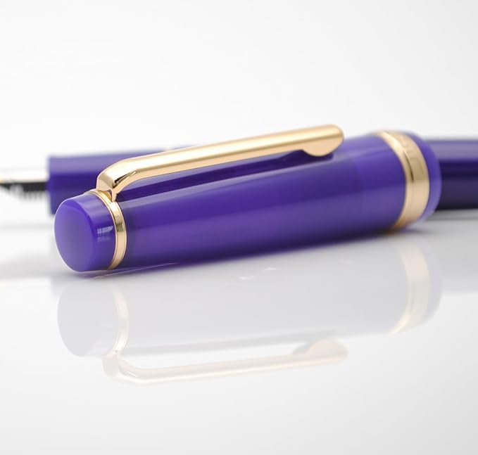 JINHAO 82 Fountain Pen (Transparent Navy Blue,Fine Nib 0.5mm)