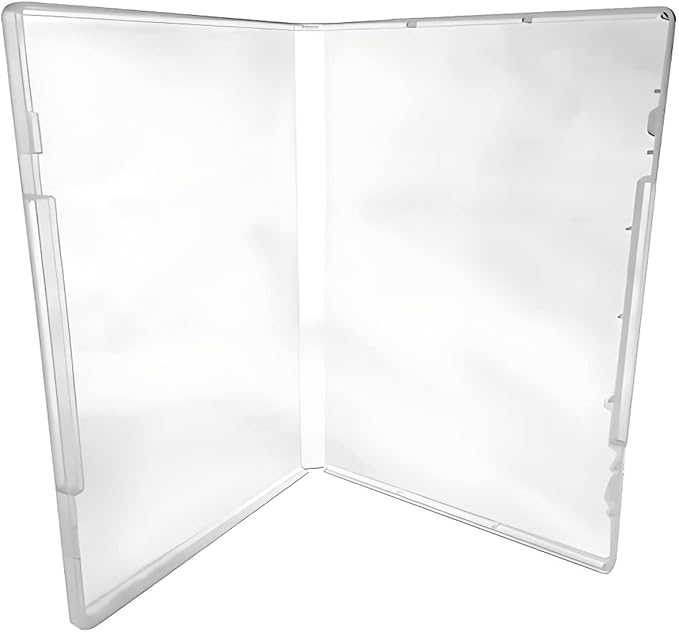 CheckOutStore Plastic Storage Cases - Clear Rubber Stamp Storage Cases, 1/2" Spine, 10 Pack