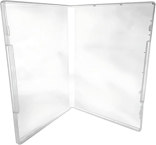 (50) CheckOutStore Plastic Storage Cases for Rubber Stamps, 1/2" (14mm) inch Spine Size (Clear)