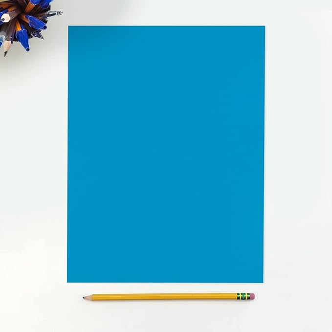 LUXPaper 8.5" x 11" Paper | Letter Size | Pool Blue | 80lb. Text | 50 Qty