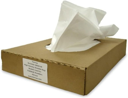 Formax 8000-30 High Density Shredder Bags for Use with FD 8300 Series, FD 8400 Series, FD 8700CC, FD 8702CC and FD 8300HS Shredders; Case of 200