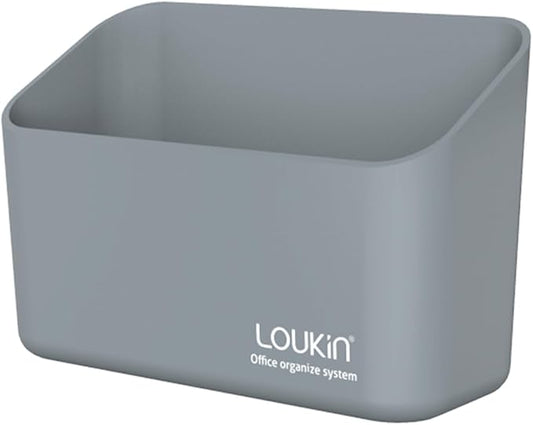 loukin Magnetic Marker & Remote Control Organizer, Dry Erase Marker Holder, Magnetic Storage for Whiteboard or Refrigerators (Gray)