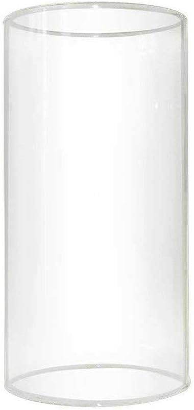 Sunwo Glass Shade Straight Cylinder Glass Lamp Shade Replacement with Multiple Effects (3 IN x 6 IN Clear Straight Cylinder)
