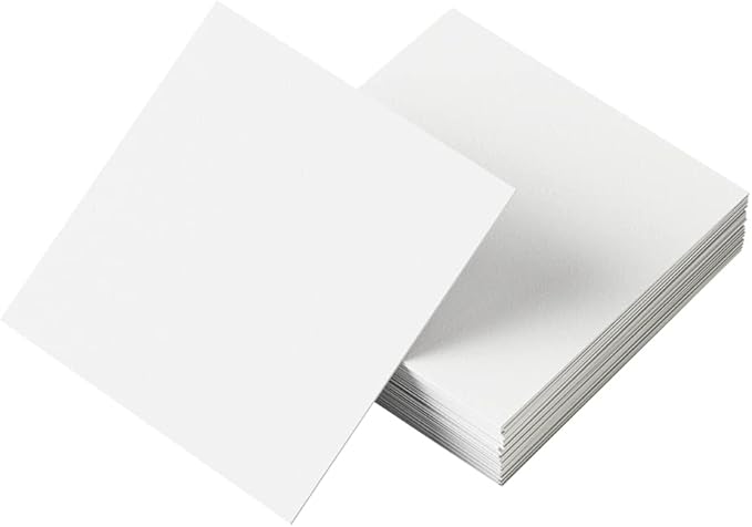 Reskid White Cardstock Thick Paper - Blank Heavy Weight 110 lb Cover Card Stock - 100 Pack (12x12, Inches)