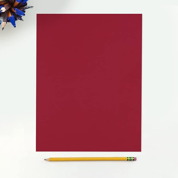 LUXPaper 8.5" x 11" Paper | Letter Size | Garnet Red | 80lb. Text | 1,000 Qty