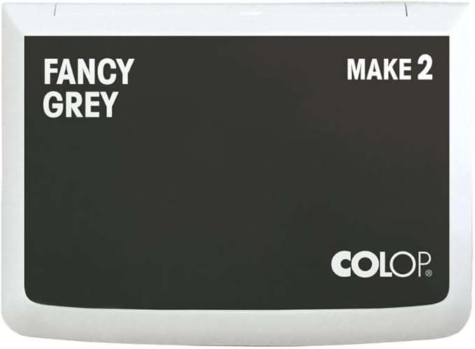 COLOP Make Series, Ink Stamp Pads, with Non-Toxic Premium Ink, Water-Based Acid-Free (Fancy Grey, Make 2-2-3/4" x 4-1/4")