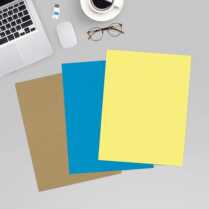 LUXPaper 8.5" x 11" Paper | Letter Size | Pastel Canary Yellow | 60lb. Text | 250 Qty
