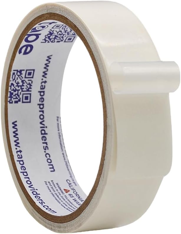 WOD SPT7A UHMW Polyethylene Transparent Film Slick Tape, 1 inch x 10 ft. Aggressive Adhesive - Ideal For Squeak Reduction, Drawers, and Bearings
