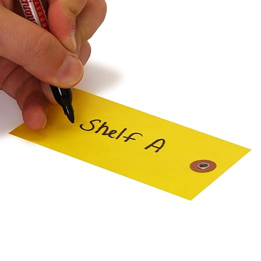 SmartSign Blank Tyvek Shipping Tags with Wire, Size #5 | 4 3/4" x 2 3/8", Pack of 100, White
