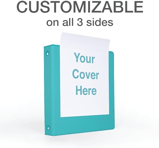 Oxford Cardinal 3 Ring Binders, Binders for School and Office, Durable 1.5 Inch, Round Rings, Holds 350 Sheets, ClearVue Presentation View, Non-Stick, Assorted Bright Colors, 4 Pack (79553)