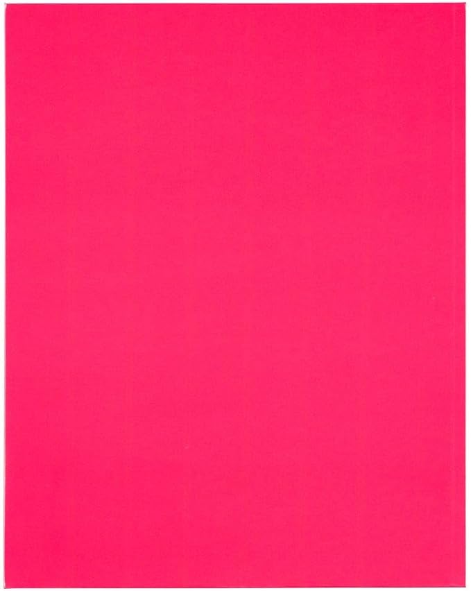 JAM PAPER Laminated Two Pocket Glossy Folders - Fuchsia Hot Pink - 3/Pack