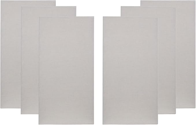 ATS Acoustics Home Office Residential Acoustic Treatment Room Kit Sound Absorbing Acoustic Panel 6 Pack for 50-100 Sq Ft (Linen)