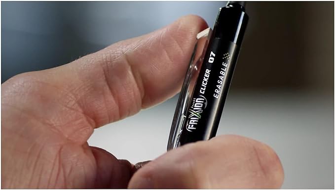 Pilot FriXion Clicker Erasable Gel Pens, Extra Fine Point 0.5 mm, Pack of 7, Assorted Colors