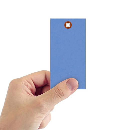 SmartSign Blue Shipping Tags, Size #5, Pack of 1000 | 4 3/4" x 2 3/8"