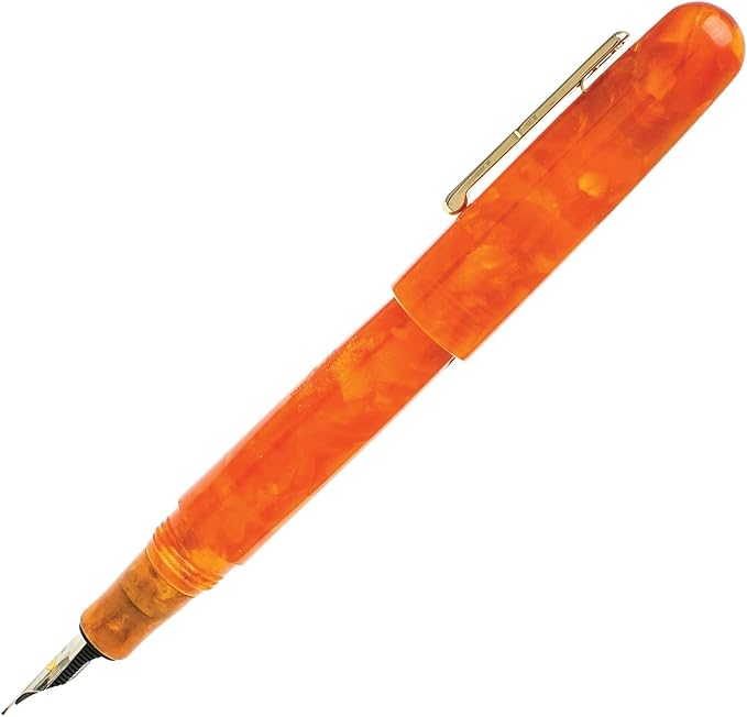 Conklin All American Fountain Pen in Sunburst Orange – Fine Nib, Vibrant Design & Superior Craftsmanship – Ideal Gift for Professionals & Pen Enthusiasts