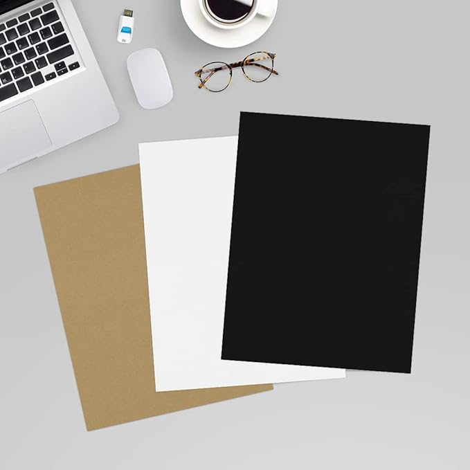 LUXPaper 8.5" x 11" Paper | Letter Size | Midnight Black | 28lb. (80lb. Text) | 50 Qty