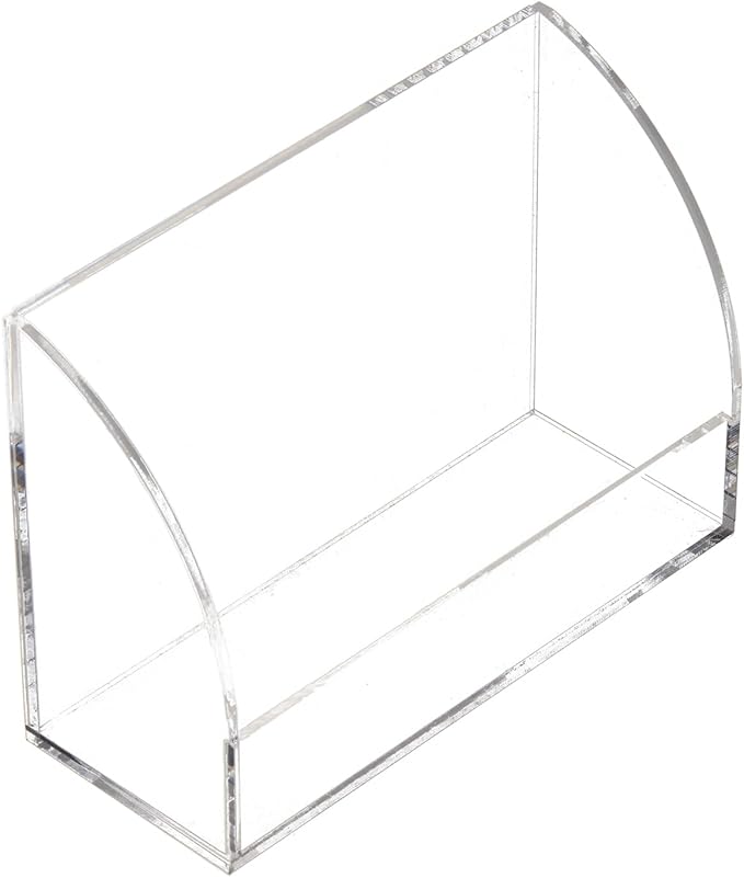 SEVENY 1 PACK 3x5 Acrylic Index Card Holder Business Card Display Stand for Desk File Note Clear Postcard Stand Index Card Rack Acrylic Business Card Stand for Office Business Classroom (No Card)
