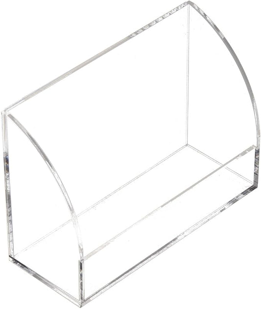 SEVENY 1 PACK 3x5 Acrylic Index Card Holder Business Card Display Stand for Desk File Note Clear Postcard Stand Index Card Rack Acrylic Business Card Stand for Office Business Classroom (No Card)