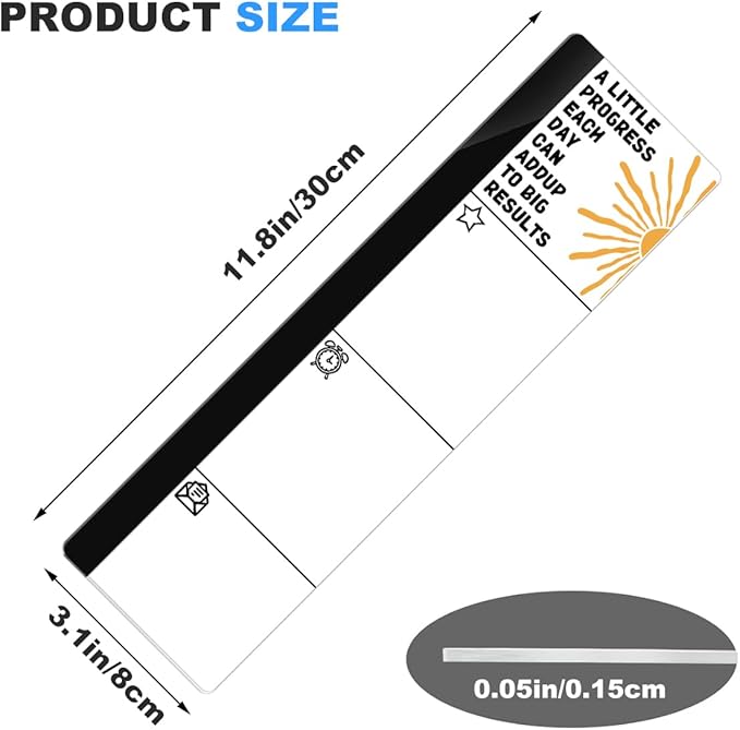 Computer Monitor Memo Board A Little Progress Each Day Can Add Up to Big Results Logo Decor Monitor Message Board Sticky Notes for Send Family Members Office Friends and Colleagues Gifts