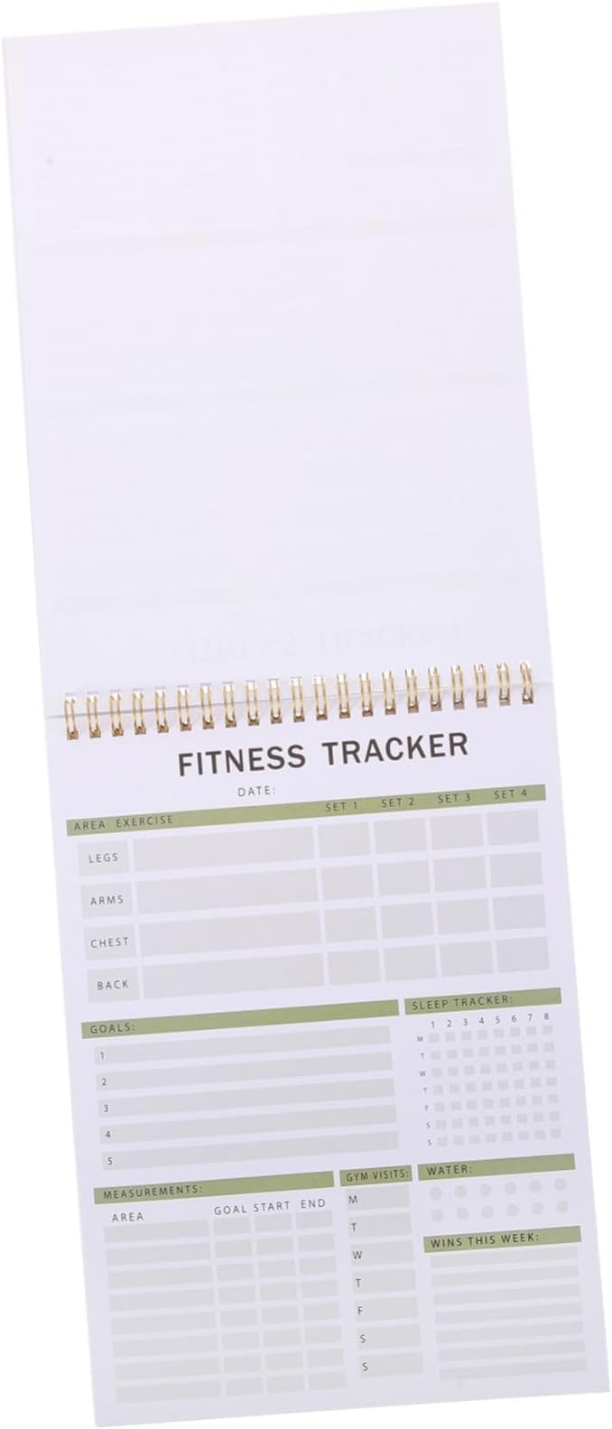 GALPADA Fitness Journal Notebook for Men and Women Workout Planner Detailed Tracking Calendar and Diet Tracker for Gym Training and Weight Loss Goals