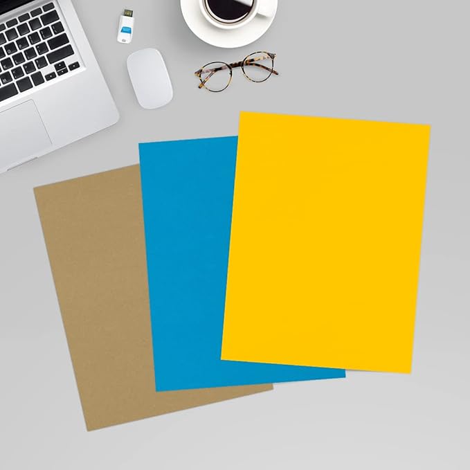 LUXPaper 8.5" x 11" Paper | Letter Size | Sunflower Yellow | 80lb. Text | 500 Qty