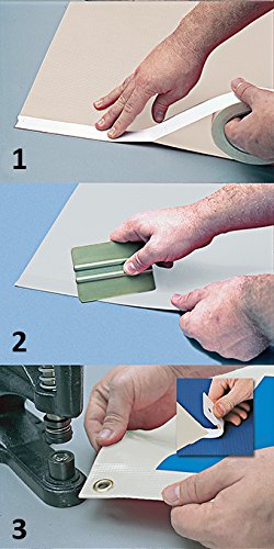 AJ Sign World (Pack of 6 1" Heavy Duty Banner Hem Double Sided Permanent Tape (1-Inch x 164-Feet/55 Yard)