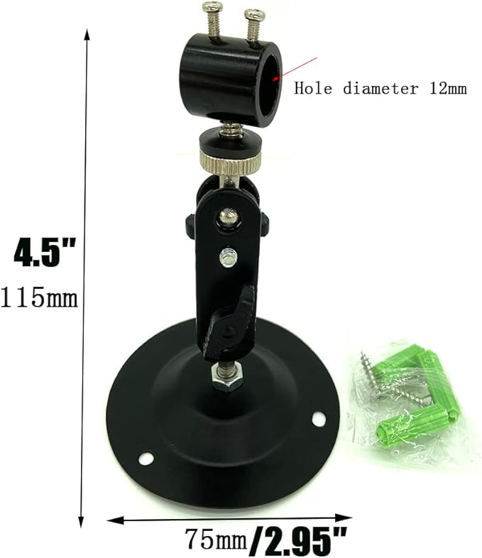 Laser Positioning Bracket Laser Module Fixing Bracket 360-degree Adjustable Positioning Bracket 12mm (12mm-10pack)