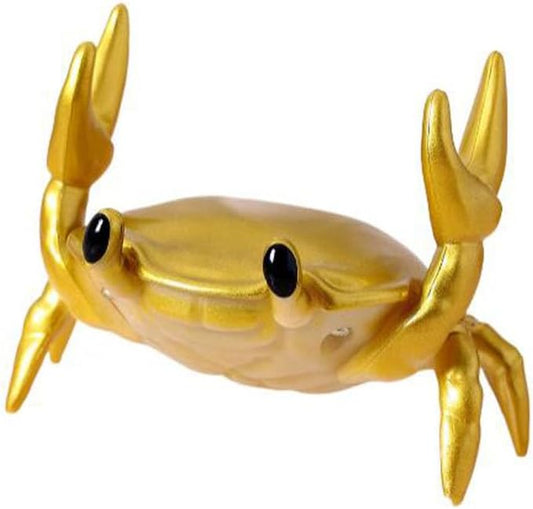 LOGUTIA Golden Yellow Crab Pen Holder Cute Yellow Crab Storage Creative Pen Holder Heavy-Lifting Golden Crab Stationery Gifts Desk Supplies Office Table Storage(golden)