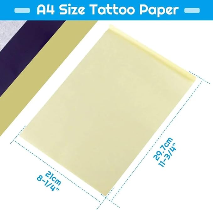 Tattoo Transfer Paper - Yuelong 30 Sheets Tattoo Stencil Paper Thermal Stencil Paper 4 Layers A4 Size DIY Tattoo Tracing Paper for Tattoo Transfer Kit Tattoo Supplies