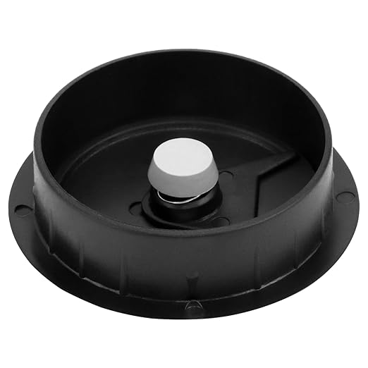 QWORK Desk Grommet –100 Pack 2 in Cable Gromme, Plastic Desk Cable Hole Cover Organizers, Black