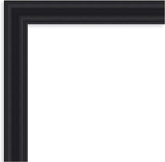 Amanti Art Black Framed Magnetic Board 24x52 Oversize Vision Board for use with Magnets, 100% Metal Sheet to Display Items as Office Decor or for Home Organization in mudroom, Kitchen or Kids Room