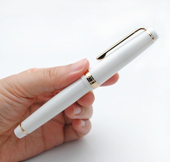 JINHAO 82 Fountain Pen (Porcelain White,Fine Nib 0.5mm)