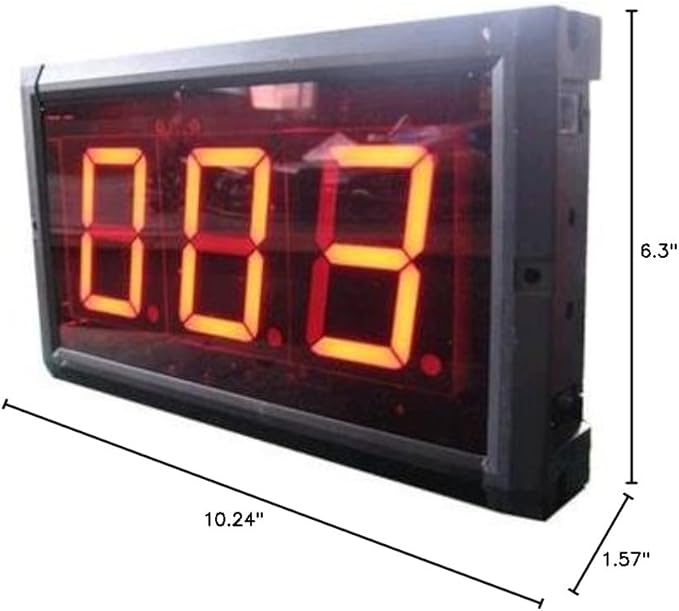 IR Remote Control Days Countdown Timer Max Count up to 999 Days Display 3-inch 3 Digital Led Countdown Counter Red Color