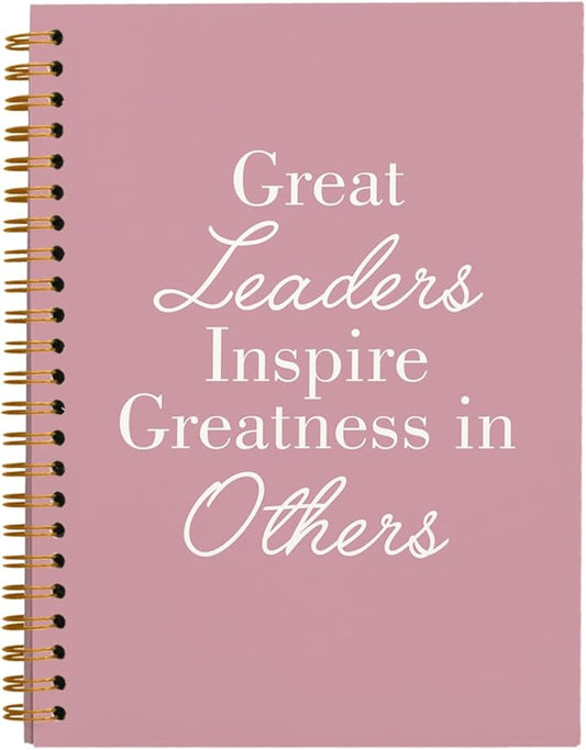 OXW Pink Meeting Notebooks for Work, Leadership Gifts Office Work Notebook Journal for Writing Note Taking, Thank You Gifts for Women Men Leader Boss Mentor Principal Manager, 5.5"x8.3"