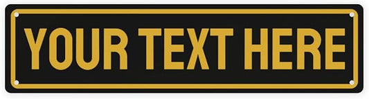 Custom Street Sign Bulk Personalized Metal Signs For Outdoor Indoor Business Home Store Office Yard Street Lawn Make Your Own Customized Signs With Your Logo Text Photo, 4x16inch