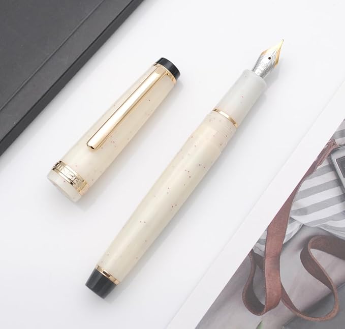 JINHAO 82 Fountain Pen (Fluorescent White,Fine Nib 0.5mm)