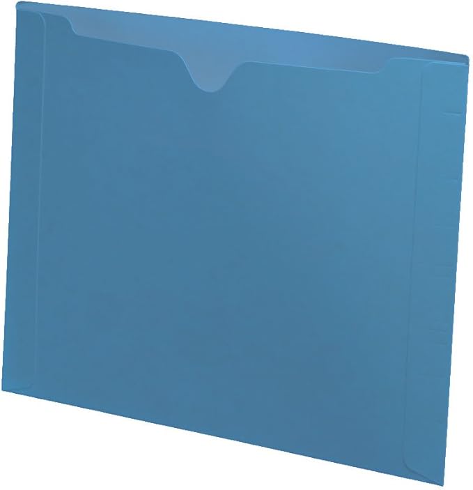 11 pt Blue Color Jacket, Letter Size, Dental Style (Box of 50)