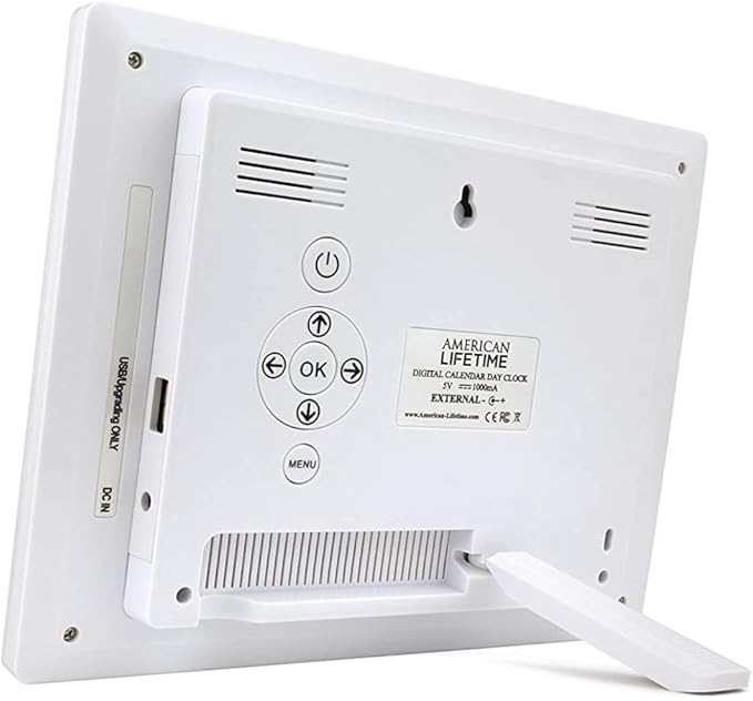 American Lifetime New 2026 Dementia Clock Large Digital Clock for Seniors, Large Display with Custom Alarms, Calendar Clock with Day & Date for Elderly, Clear Numbers Alzheimer Digital Clock Wood