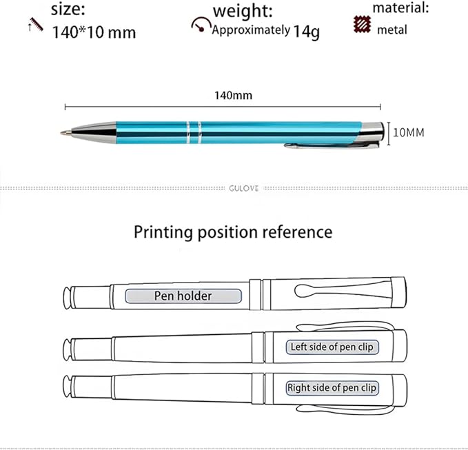 Yucold Customized ballpoint pens in bulk, personalized ballpoint pens with free engraving, for use in companies, enterprises, graduation anniversaries (Green,390)