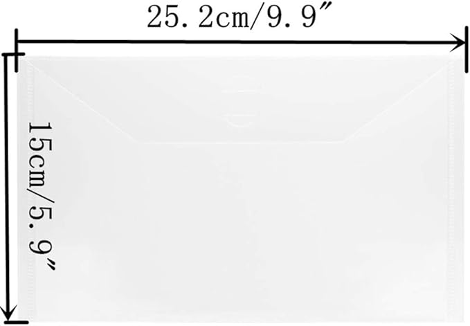 5.9 x 9.9 inch Large Stamp & Die Storage Pockets Resealable Clear Plastic Seal Bags Storage Case for Cutting Dies Stencil Album Stamp Crafts for DIY Scrapbooking Paper Card Craft Cutting Die
