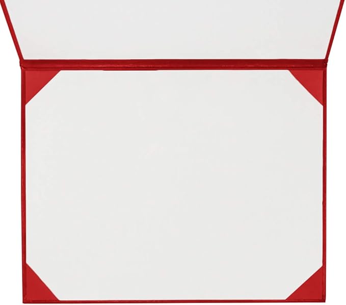 GraduationMall 8.5"x11" Smooth Padded Diploma Cover Certificate Holder Red,1-Pack