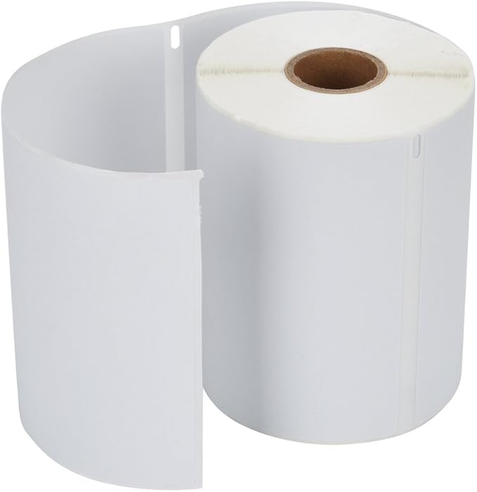 MFLABEL 4x6 Direct Thermal Shipping Labels - 4 Rolls, 220 Labels/Roll, Perforated Postage Paper with Alignment Hole, Compatible with 4XL LabelWriter 1744907 & 1755120, Rollo for USPS, UPS