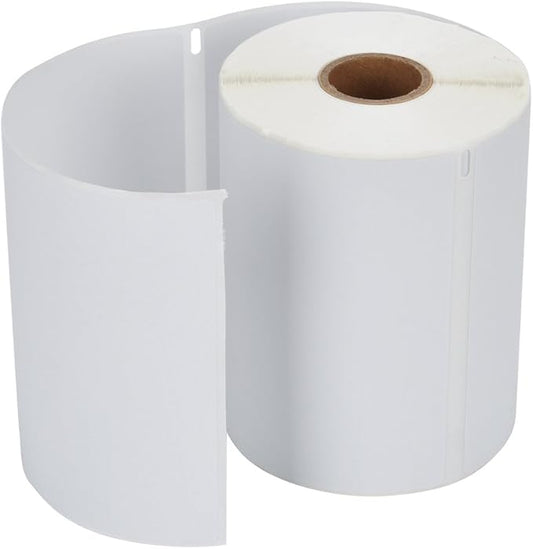 MFLABEL 4x6 Direct Thermal Shipping Labels - 4 Rolls, 220 Labels/Roll, Perforated Postage Paper with Alignment Hole, Compatible with 4XL LabelWriter 1744907 & 1755120, Rollo for USPS, UPS