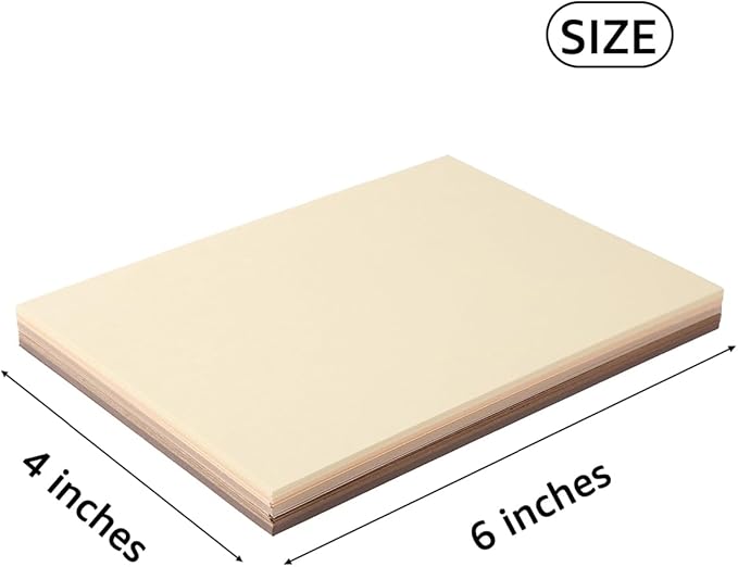 50 Sheets 4x6 Colored Cardstock Paper 5 Colors Blank Flash Cards, 250 GSM Heavy Card Stock for DIY Art Projects, Cards (Brown)